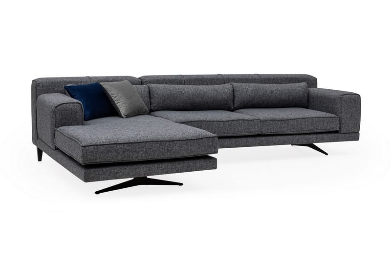 Jivago Divansoffa Vänster - Grå/Svart - Möbler - Soffa - Divansoffor & schäslongsoffa