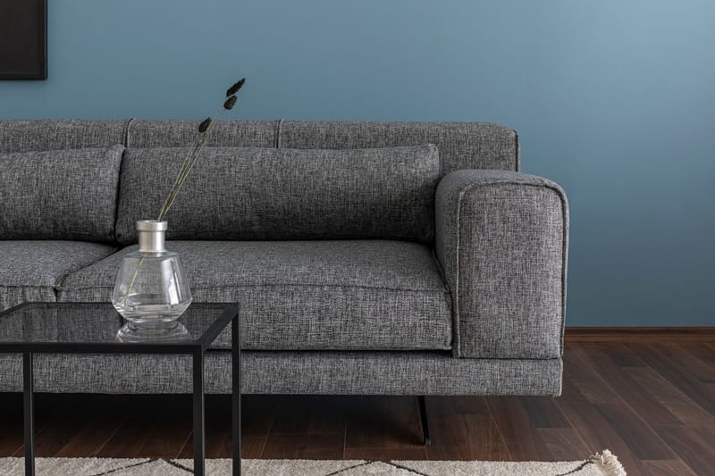 Jivago Divansoffa Vänster - Grå/Svart - Möbler - Soffa - Divansoffor & schäslongsoffa