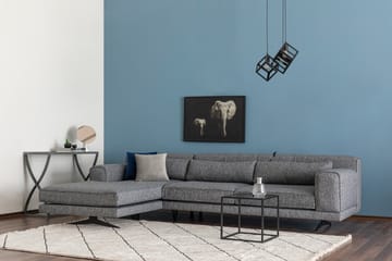 Jivago Divansoffa Vänster - Grå/Svart - Möbler - Soffa - Divansoffor & schäslongsoffa