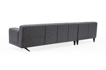 Jivago Divansoffa Vänster - Grå/Svart - Möbler - Soffa - Divansoffor & schäslongsoffa