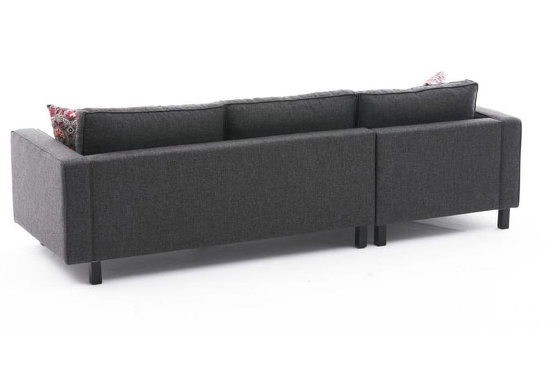 Kaletea Soffa m. Divan 4-sits - Antracit - Divansoffor & schäslongsoffa - 4 sits soffa med divan