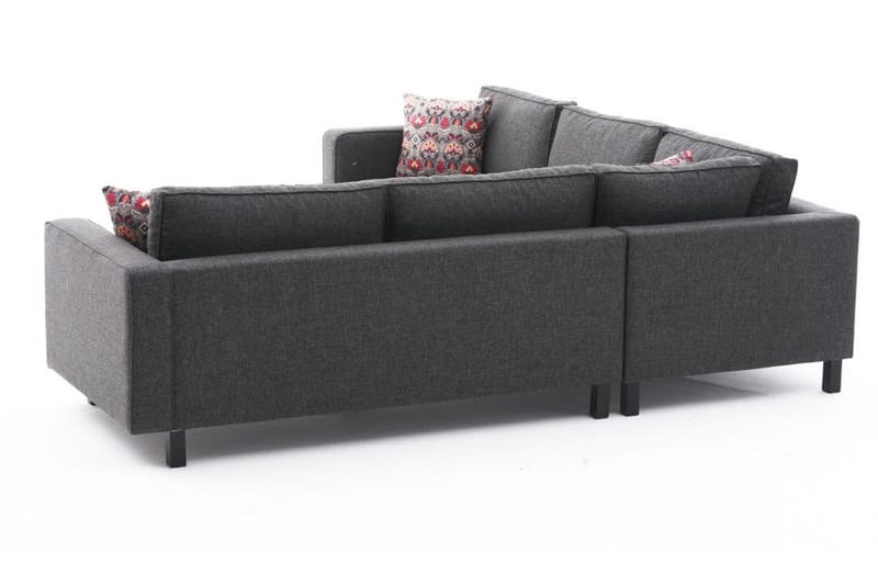 Kaletea Soffa m. Divan 4-sits - Antracit - Divansoffor & schäslongsoffa - 4 sits soffa med divan