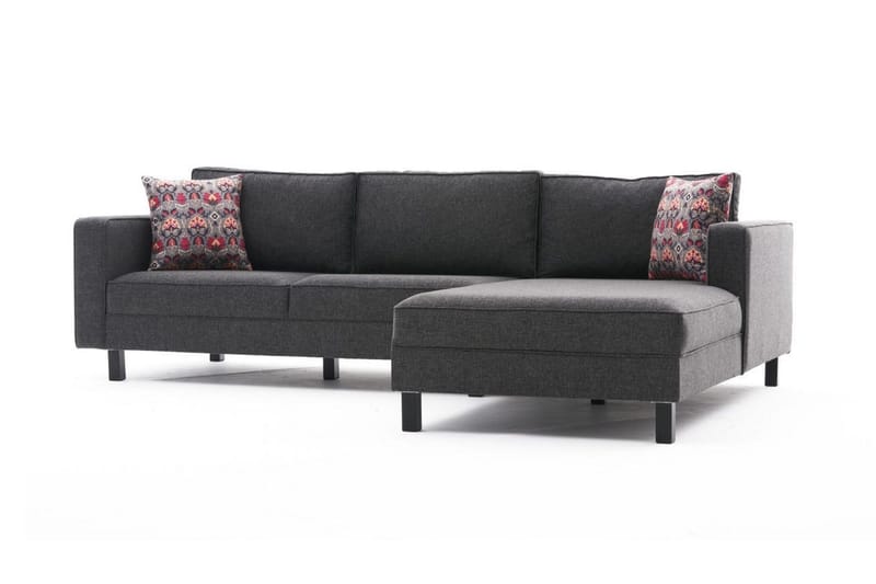 Kaletea Soffa m. Divan 4-sits - Antracit - Möbler - Soffa - Divansoffor & schäslongsoffa