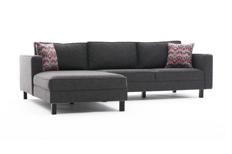 Kaletea Soffa m. Divan 4-sits - Antracit - Möbler - Soffa - Divansoffor & schäslongsoffa