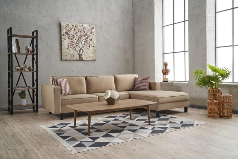 Kaletea Soffa m. Divan 4-sits - Beige - Möbler - Soffa - Divansoffor & schäslongsoffa