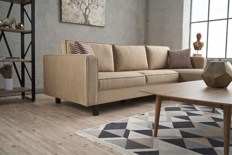 Kaletea Soffa m. Divan 4-sits - Beige - Möbler - Soffa - Divansoffor & schäslongsoffa