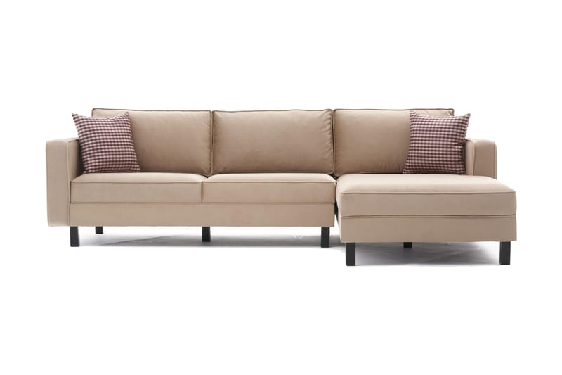 Kaletea Soffa m. Divan 4-sits - Beige - Divansoffor & schäslongsoffa - 4 sits soffa med divan