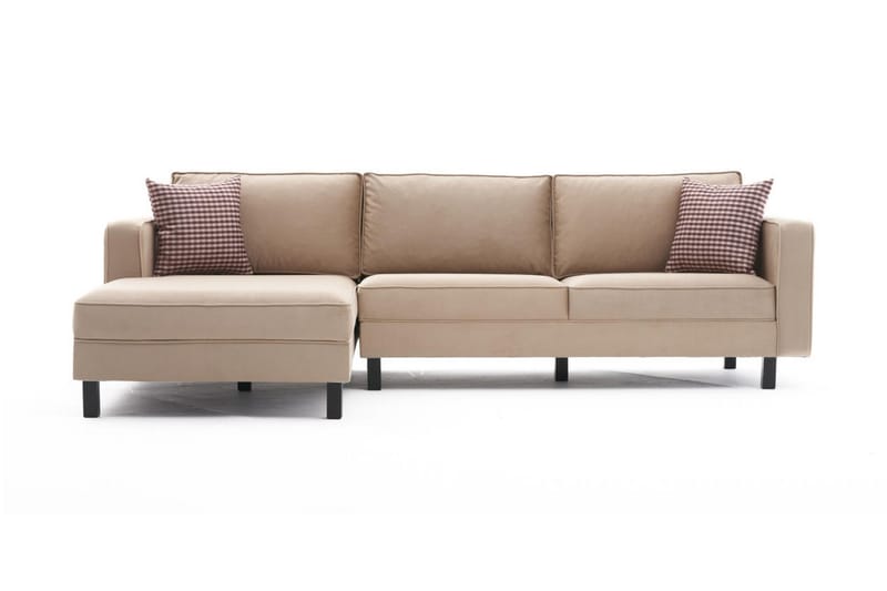 Kaletea Soffa m. Divan 4-sits - Beige - Divansoffor & schäslongsoffa - 4 sits soffa med divan