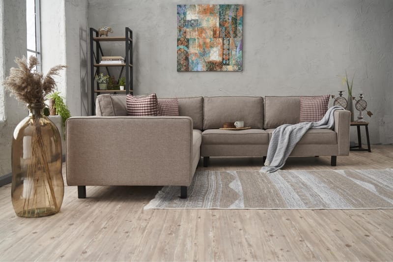 Kaletea Soffa m. Divan 4-sits - Cream - Möbler - Soffa - Divansoffor & schäslongsoffa