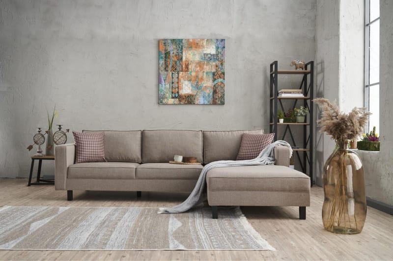 Kaletea Soffa m. Divan 4-sits - Cream - Möbler - Soffa - Divansoffor & schäslongsoffa