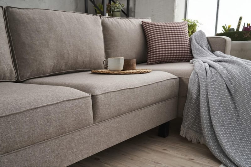 Kaletea Soffa m. Divan 4-sits - Cream - Möbler - Soffa - Divansoffor & schäslongsoffa