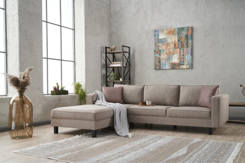 Kaletea Soffa m. Divan 4-sits - Cream - Möbler - Soffa - Divansoffor & schäslongsoffa