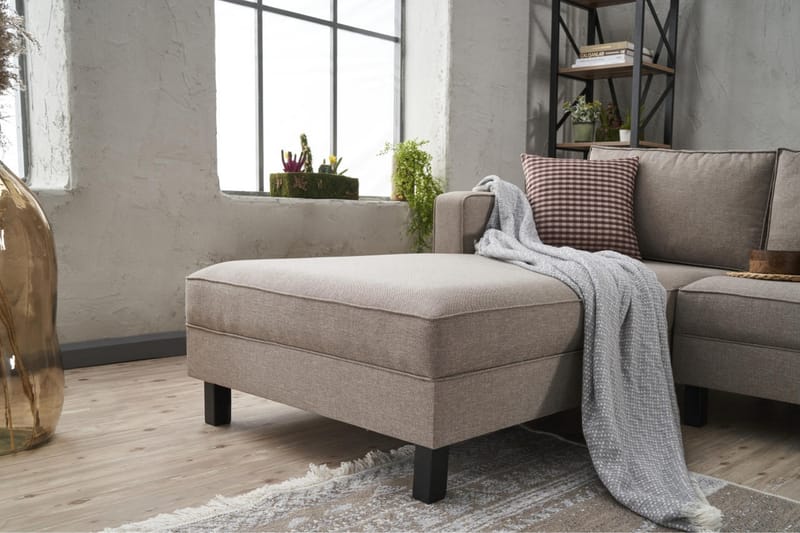 Kaletea Soffa m. Divan 4-sits - Cream - Divansoffor & schäslongsoffa - 4 sits soffa med divan