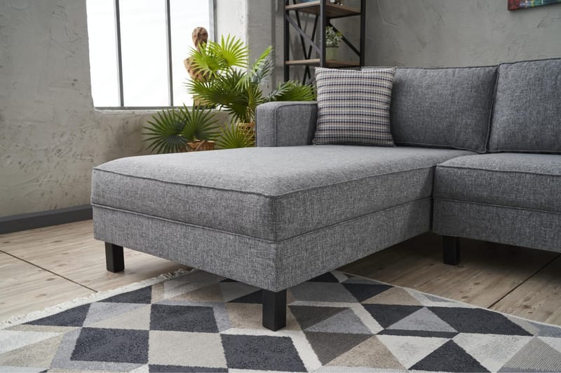 Kaletea Soffa m. Divan 4-sits - Grå - Möbler - Soffa - Divansoffor & schäslongsoffa