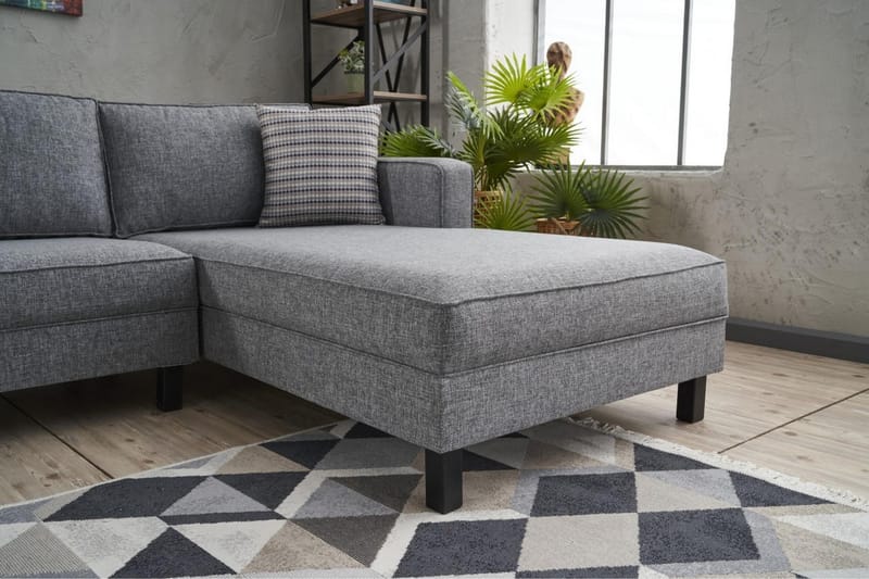Kaletea Soffa m. Divan 4-sits - Grå - Möbler - Soffa - Divansoffor & schäslongsoffa