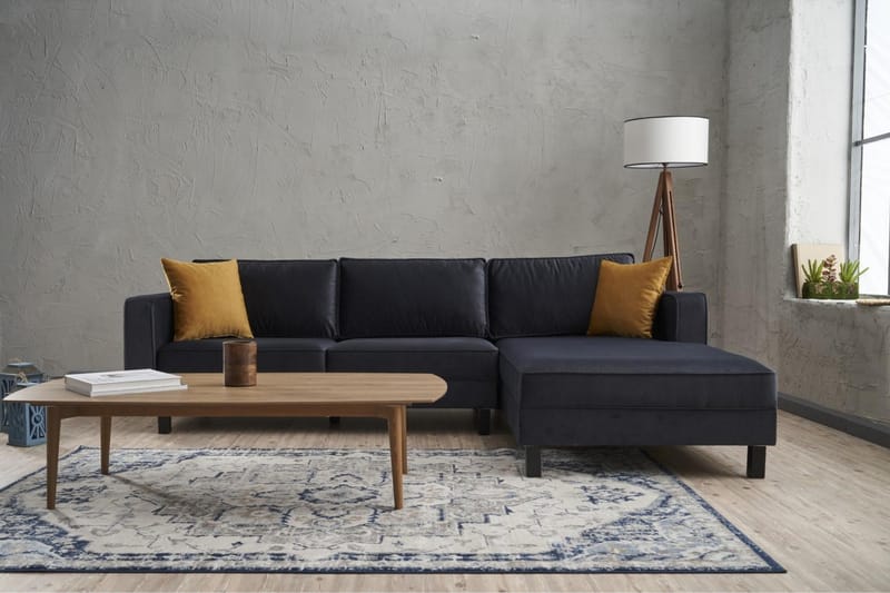 Kaletea Soffa m. Divan 4-sits - Mörkgrå - Möbler - Soffa - Divansoffor & schäslongsoffa