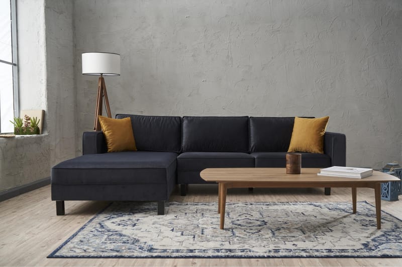 Kaletea Soffa m. Divan 4-sits - Mörkgrå - Möbler - Soffa - Divansoffor & schäslongsoffa