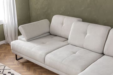 Kitimat 3-sits Högervänd L-formad Divansoffa 274 cm i Tyg - Beige - Möbler - Soffa - Divansoffor & schäslongsoffa - 3 sits soffa med divan