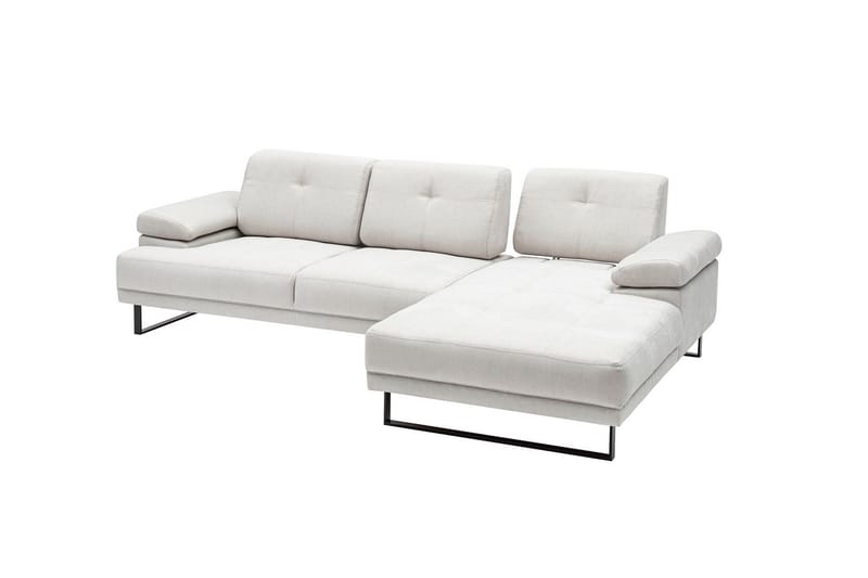 Kitimat 3-sits Högervänd L-formad Divansoffa 274 cm i Tyg - Beige - Möbler - Soffa - Divansoffor & schäslongsoffa - 3 sits soffa med divan