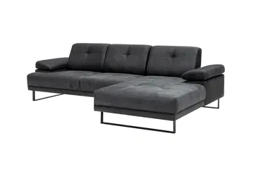 Kitimat 3-sits Högervänd L-formad Divansoffa 314 cm i Tyg - Grå - Möbler - Soffa - Divansoffor & schäslongsoffa - 3 sits soffa med divan