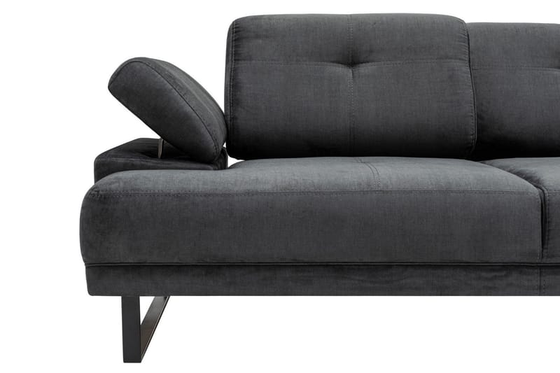Kitimat 3-sits Högervänd L-formad Divansoffa 314 cm i Tyg - Grå - Möbler - Soffa - Divansoffor & schäslongsoffa - 3 sits soffa med divan