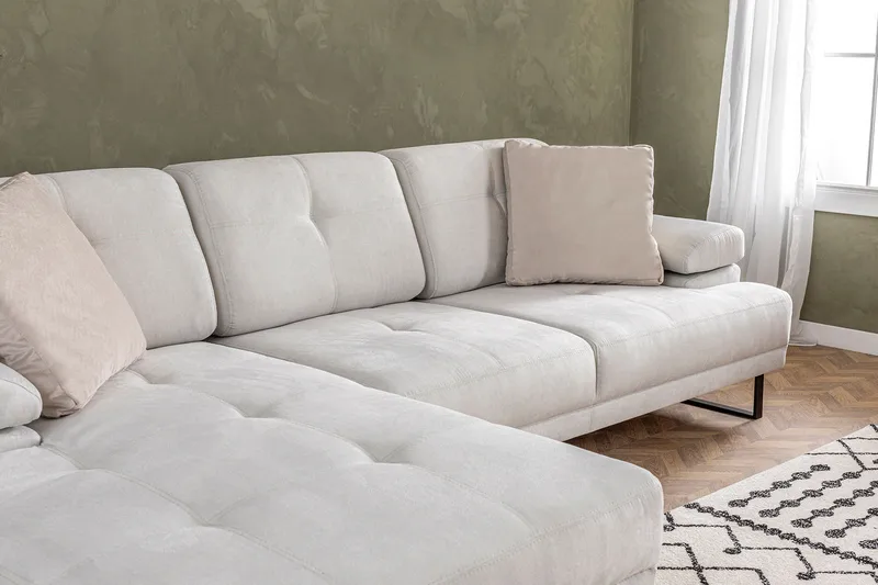 Kitimat Divansoffa 3-sits - Beige - Möbler - Soffa - Divansoffor & schäslongsoffa