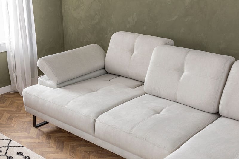 Kitimat Divansoffa 3-sits - Beige - Möbler - Soffa - Divansoffor & schäslongsoffa - 3 sits soffa med divan