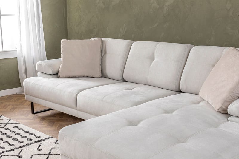 Kitimat Divansoffa 3-sits - Beige - Möbler - Soffa - Divansoffor & schäslongsoffa - 3 sits soffa med divan