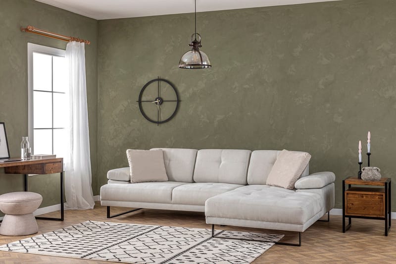 Kitimat Divansoffa 3-sits - Beige - Möbler - Soffa - Divansoffor & schäslongsoffa - 3 sits soffa med divan