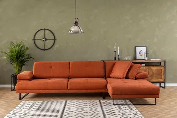 Kitimat Divansoffa 3-sits - Orange - Möbler - Soffa - Divansoffor & schäslongsoffa - 3 sits soffa med divan