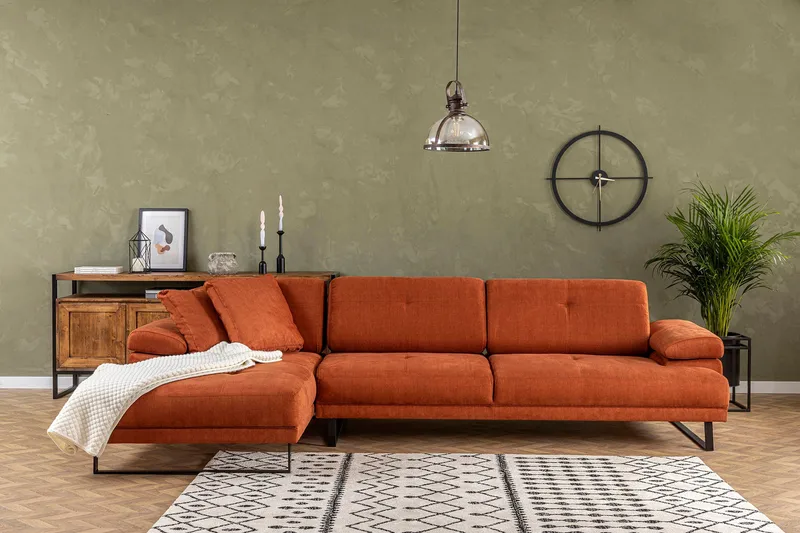 Kitimat Divansoffa 3-sits, Orange