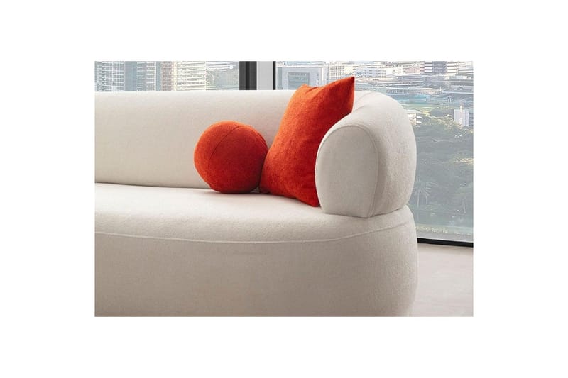 Kollumber Soffa med Divan 3-sits - Vit - Möbler - Soffa - Divansoffor & schäslongsoffa