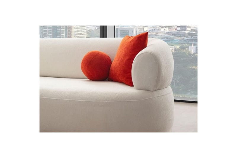 Kollumber Soffa med Divan 3-sits - Vit - Möbler - Soffa - Divansoffor & schäslongsoffa