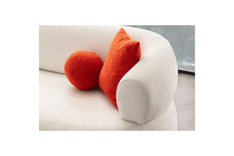 Kollumber Soffa med Divan 3-sits - Vit - Möbler - Soffa - Divansoffor & schäslongsoffa