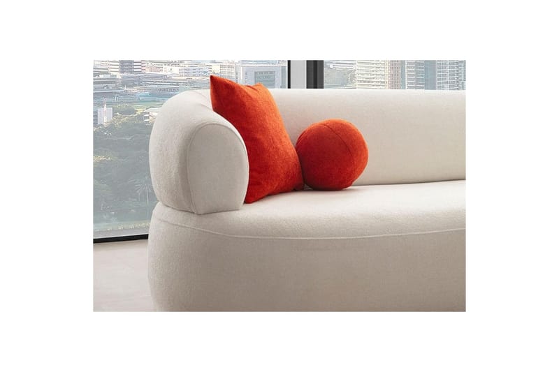 Kollumber Soffa med Divan 3-sits - Vit - Möbler - Soffa - Divansoffor & schäslongsoffa