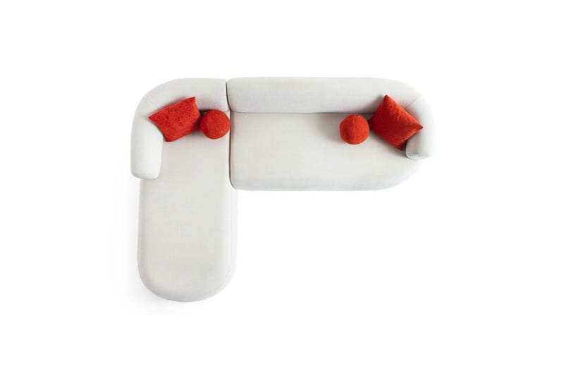 Kollumber Soffa med Divan 3-sits - Vit - Möbler - Soffa - Divansoffor & schäslongsoffa