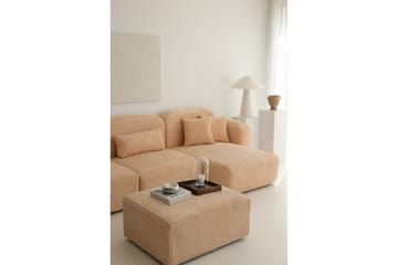 Kyrel Soffa med Divan 3-sits - Beige - Möbler - Soffa - Divansoffor & schäslongsoffa