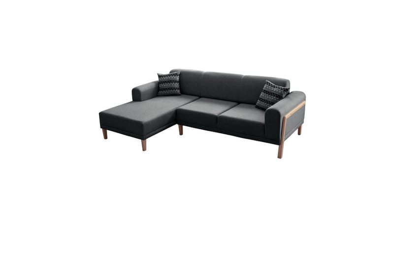 Latrona Soffa med Divan 3-sits - Antracit - Möbler - Soffa - Divansoffor & schäslongsoffa