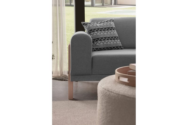 Latrona Soffa med Divan 3-sits - Grå - Möbler - Soffa - Divansoffor & schäslongsoffa