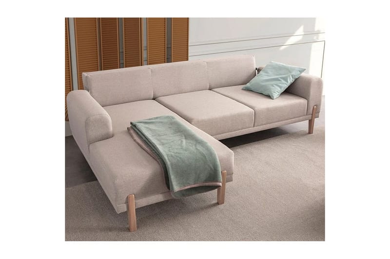 Latrona Soffa med Divan 3-sits - Krämvit - Möbler - Soffa - Divansoffor & schäslongsoffa