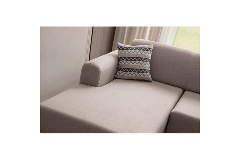 Latrona Soffa med Divan 3-sits - Krämvit - Möbler - Soffa - Divansoffor & schäslongsoffa