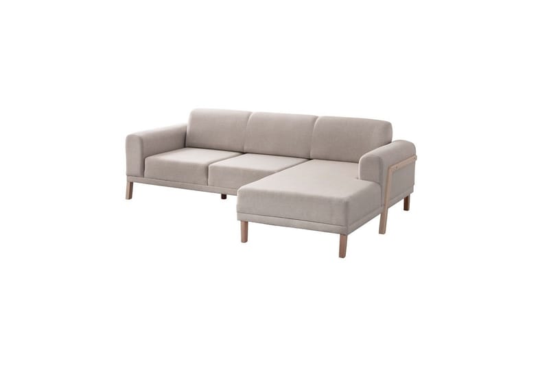 Latrona Soffa med Divan 3-sits - Krämvit - Möbler - Soffa - Divansoffor & schäslongsoffa