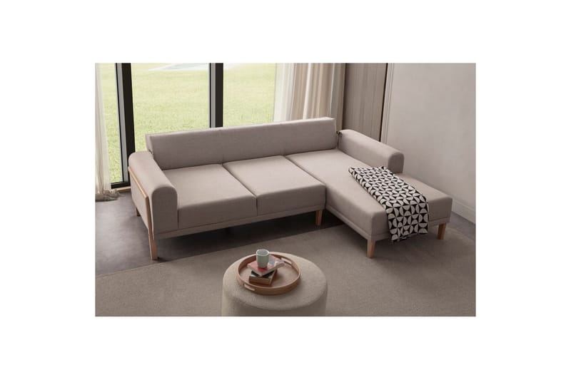 Latrona Soffa med Divan 3-sits - Krämvit - Möbler - Soffa - Divansoffor & schäslongsoffa