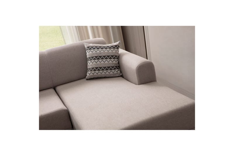 Latrona Soffa med Divan 3-sits - Krämvit - Möbler - Soffa - Divansoffor & schäslongsoffa