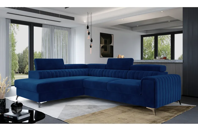 Laurece Schäslongsoffa Vänster, Blå