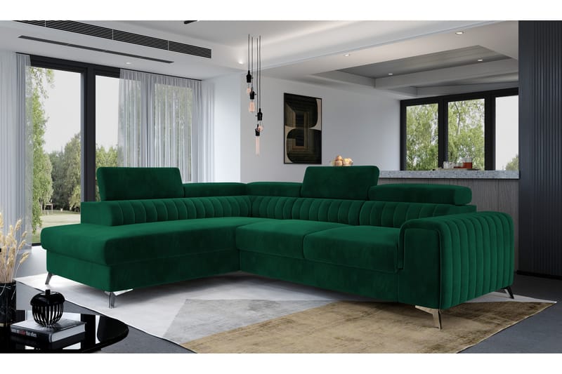 Laurece Schäslongsoffa Vänster - Grön - Möbler - Soffa - Divansoffor & schäslongsoffa
