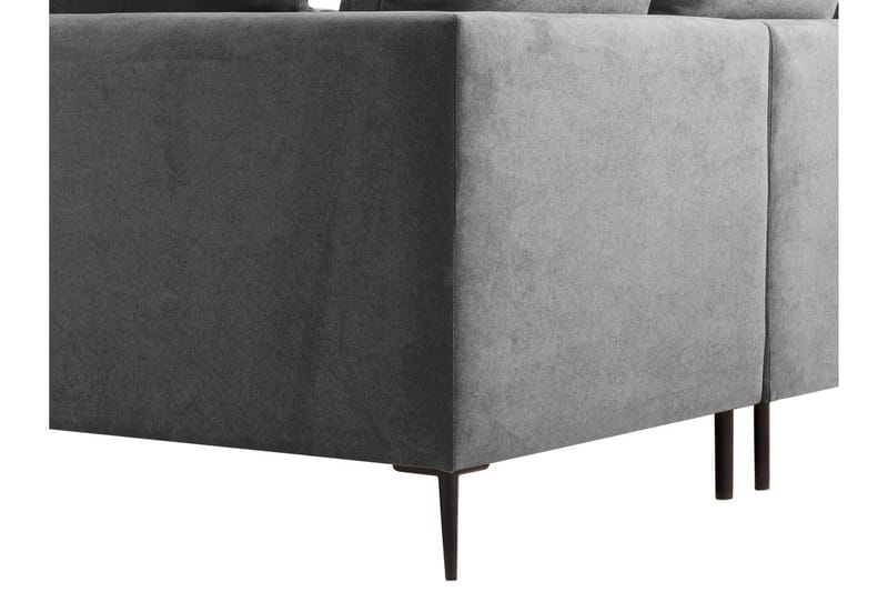 Lenara 3-sits Soffa - Rosa - Divansoffor & schäslongsoffa - Sammetssoffa - 3 sits soffa med divan