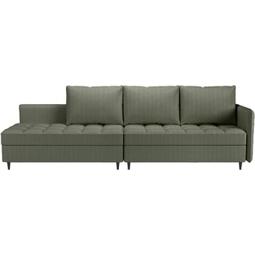 Lindhus 3-sits Soffa med vändbar divan och förvaring - Grön - Möbler - Soffa - Divansoffor & schäslongsoffa