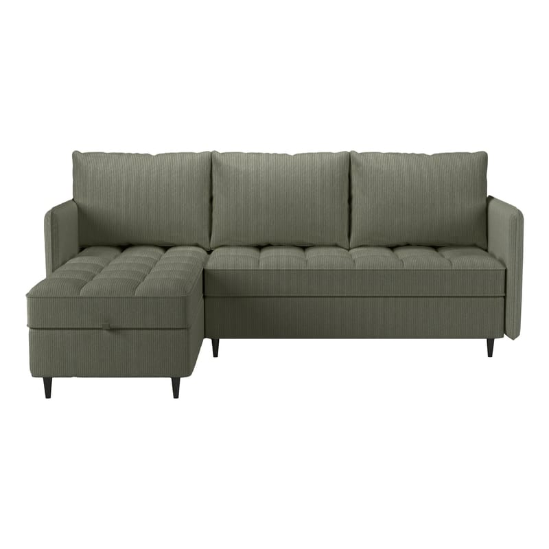 Lindhus 3-sits Soffa med vändbar divan och förvaring - Grön - Möbler - Soffa - Divansoffor & schäslongsoffa