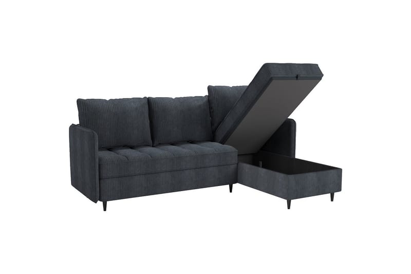 Lindhus Soffa med Divan 3-sits - Grå - Möbler - Soffa - Divansoffor & schäslongsoffa